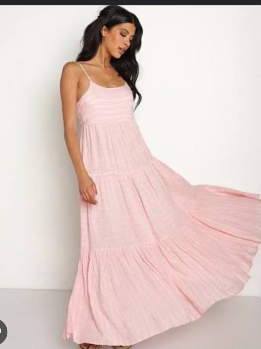 Strappy Pink Maxi Dress L*SPACE Santorini Pink Rose Quartz Sundress